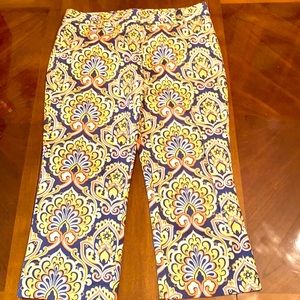 J.CREW High-rise Peyton Ratti Peacock Pant
